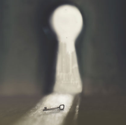 Image of key and door