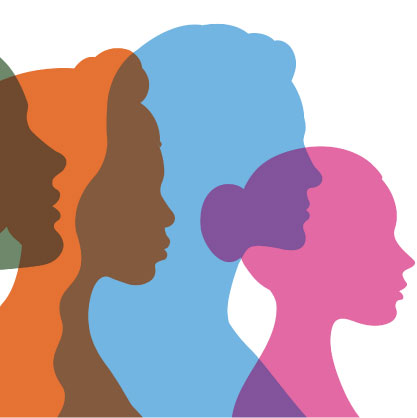 Colorful Illustration of Women