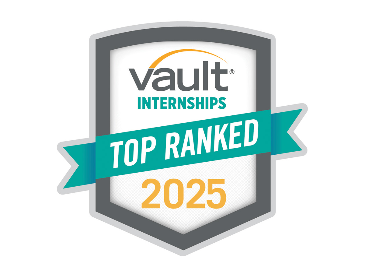 Vault Best Internships 2025 Badge